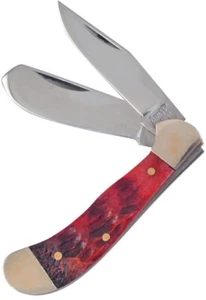 Frost Cutlery Baby Saddlehorn Pocket Knife Stainless Steel Blades Bone Handle - Picture 1 of 2