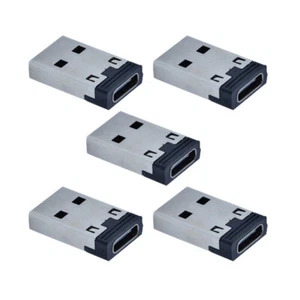 CY 5pcs/lot Type C USB-C Female to USB 2.0 A Male 480Mbps Data Power Converter - Picture 1 of 7