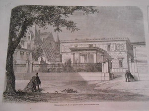 Gravure 1857 - Maison Antique Le Prince Napoléon - Picture 1 of 1