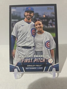 Mallory Swanson 2024 Topps Series 2 FIRST PITCH #FP-3 Chicago Cubs 007/299 - Picture 1 of 7