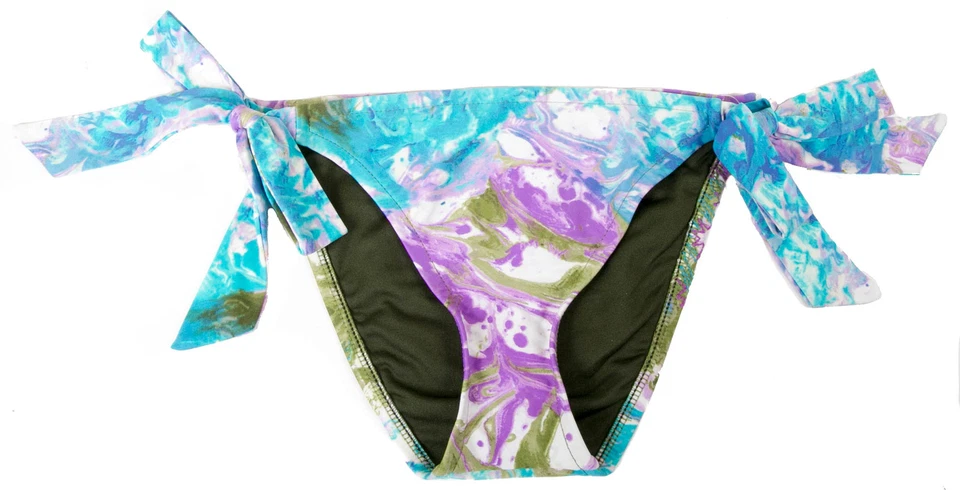 Parte inferior de natación Lucky Brand para mujer ajuste básico multi lazo lateral XS Foto 1 de 1