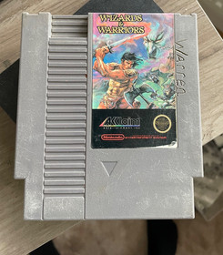 Wizards and Warriors (NES) NTSC USA CART & SLEEVE.