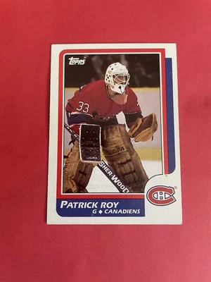 1986 TOPPS #53 PATRICK ROY Rookie RC HOF EXMT - Image 1 of 2