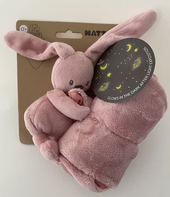 5793🌟Doudou Couverture Lapin Lapidou Rabbit Rose NATTOU - Photo 1/3