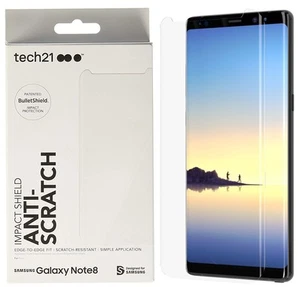 Tech21 Impact Bouclier Anti-rayure Écran Protecteur pour Samsung Galaxy Note 8 - Photo 1 sur 8