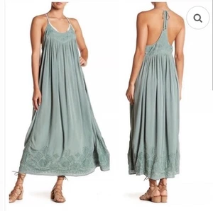 Vestido midi sin mangas Free People Intimately Sage Elaine pequeño para mujer informal - Imagen 1 de 9