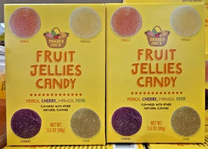 Trader Joe's Fruit Jellies Candy Peach, Cherry, Mango, Pear 3.5oz 99g (2 Boxes) - Picture 1 of 2