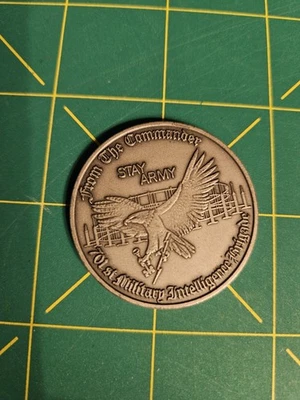701 Military Intelligence Challenge Coin Army Security Augsburg NSA Crypto Voice - Image 1 of 4