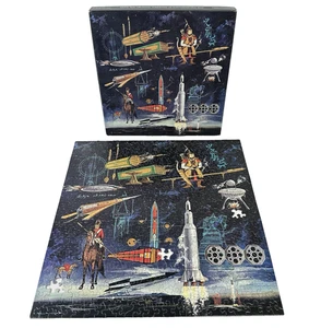 Vintage 1967 Springbok Cinerama a Thousand Years of Rocketry Puzzle Missing 3pcs - Picture 1 of 20