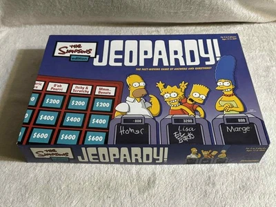 The Simpsons Edition Jeopardy! Board Game by Pressman 2003 COMPLETE - Image 1 of 4