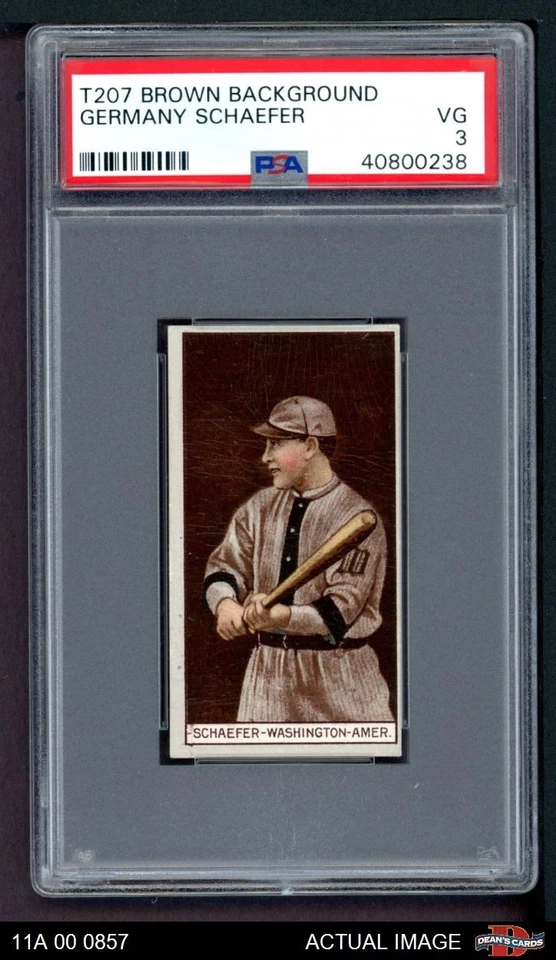 1912 T207 Germany Schaefer   Senators PSA 3 - VG - Image 1 of 1
