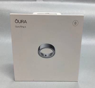 Oura Ring Gen 4 Silver size 8 NEW SEALED - Free Shipping - Image 1 of 3