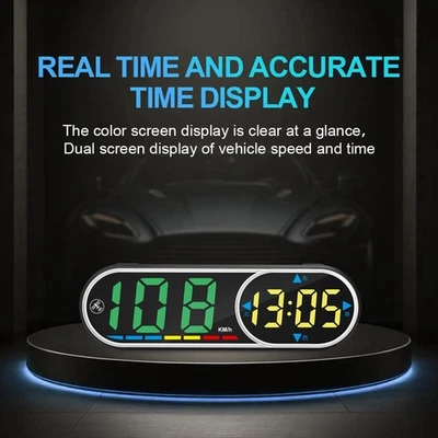 Car Head Up Display HUD Digital Speedometer GPS KMH for Quick Dashboard Setup - Image 1 of 4