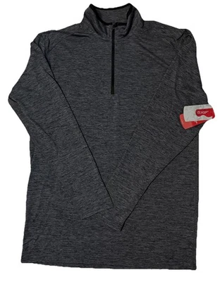 BCG 男式灰色长袖四分之一拉链训练涡轮尺寸小号全新带标签 — 第 1/4 张图片