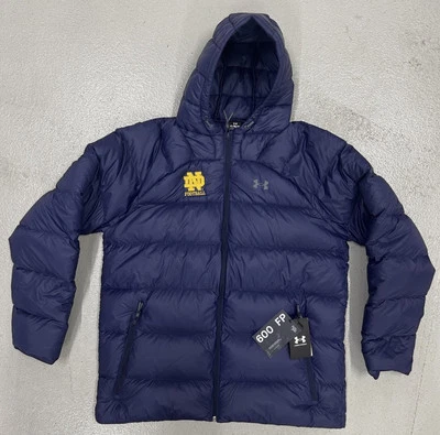 CHAQUETA HINCHADA CREMALLERA COMPLETA FÚTBOL NOTRE DAME EMITIDA POR EL EQUIPO NUEVA CON ETIQUETAS XL Foto 1 de 4