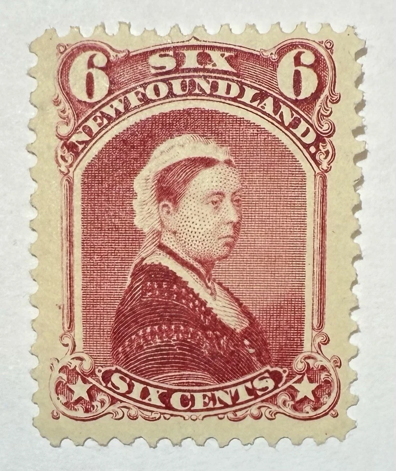 Terranova #36 1894 6c lago carmín reina Victoria perf 12 MH/VF; $70 UCV Foto 1 de 3
