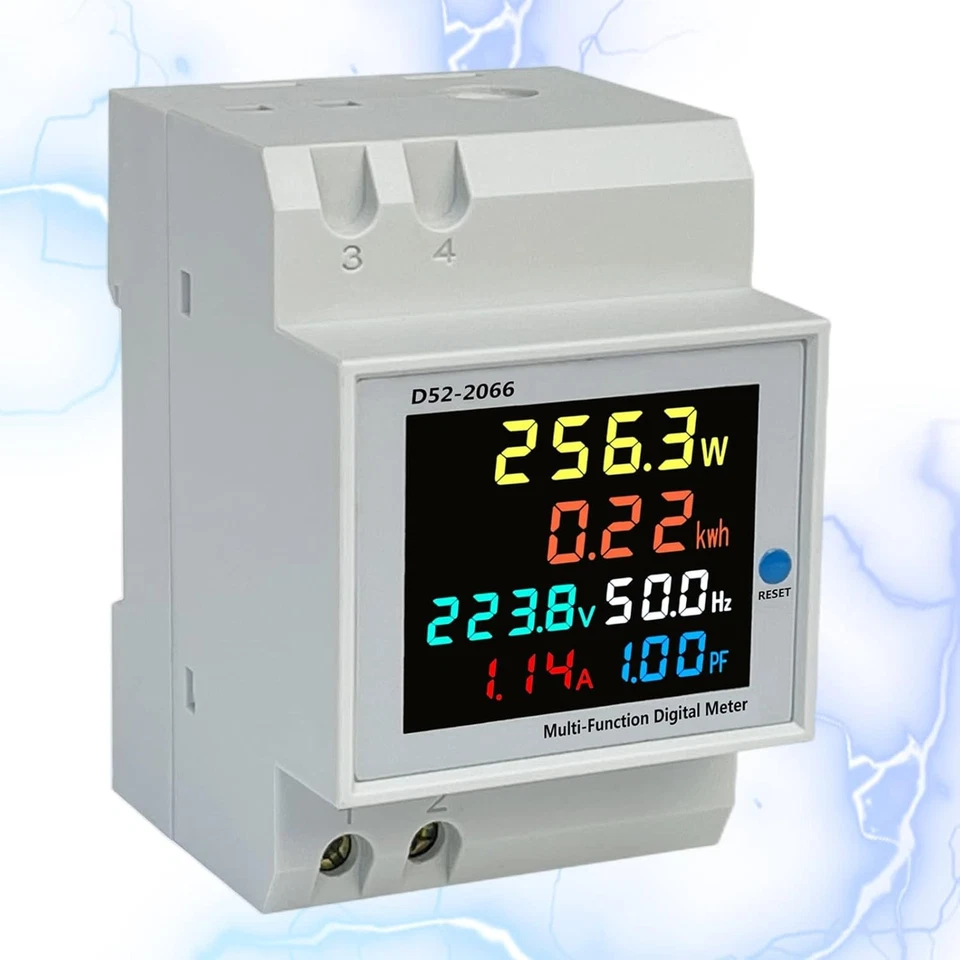 ‎AIFIZO Stromzähler Hutschiene AC40-300V 100A Digitaler Energiezähler geeignet für