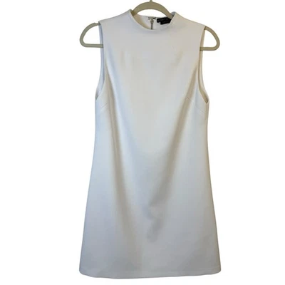 Платье-футляр Alice + Olivia Employment белое без рукавов трапециевидное размер 8 Minamalist - Изображение 1 из 4