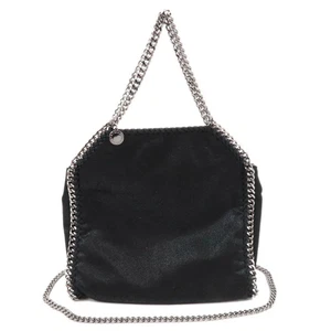 Echte Stella McCartney Falabella Mini Kette Schultertasche veganes Leder schwarz Kostenloser Versand - Bild 1 von 9