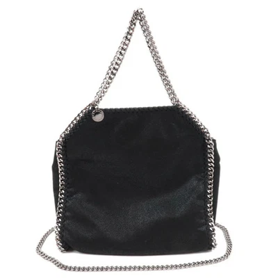 Stella McCartney Falabella Mini Chain Shoulder Bag Vegan Leather Black Authentic - Image 1 of 4