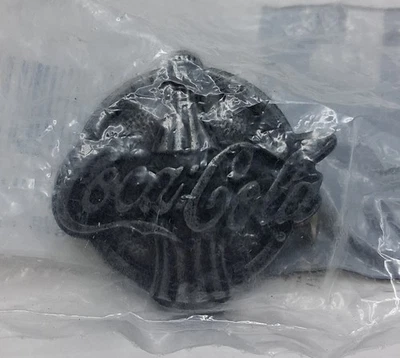 8 Vintage Belwith Round Coca Cola Cabinet Pull Handle Metal Gray Tone *New*. - Image 1 of 3