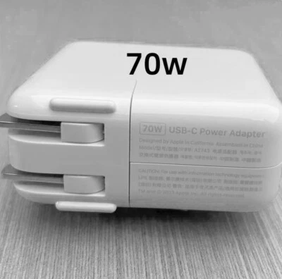 70W USB-C Netzteil Ladegerät Adapter f/ Apple MacBook PRO 13 Zoll A2743 - Bild 1 von 2