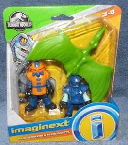 IMAGINEXT JURASSIC WORLD 2018 PARK WORKERS & PTERODACTYL SET - Picture 1 of 7