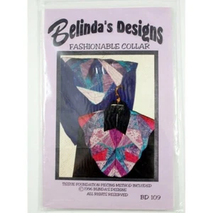 Belinda's Designs Fashionable Collar Pattern BD109 Fat Quarters Quilting NEW - Picture 1 of 2