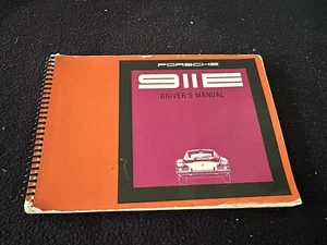 1969 Porsche 911E Owner's Manual '69 911 E 2.0 Original Driver's Operating Book - Picture 1 of 9