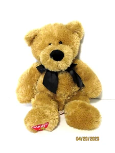Dakin Brown Teddy Bear Plush Bow Stuffed Animal 14” Beverly Hills Teddy Bear Co. - Picture 1 of 5