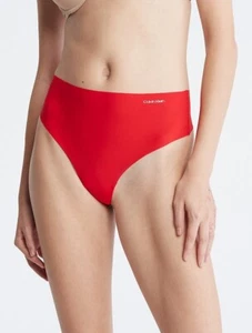 NWT Calvin Klein Women's(MEDIUM) INVISIBLES HIGH WAIST THONG QD3864-600 - Picture 1 of 4