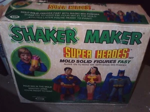VINTAGE SUPER HEROES SHAKER MAKER SET SUPER FRIENDS RARE JUSTICE LEAGUE JLA 1979 - Picture 1 of 24