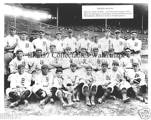 1914 MIRACLE BOSTON BRAVES WORLD SERIES CHAMPIONS TEAM 8X10 PHOTO - Picture 1 of 1