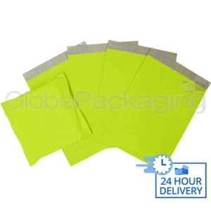 500x Forti Borse Postali Spostate LIME VERDE NEON 6x9"" (165x230mm) - Foto 1 di 5