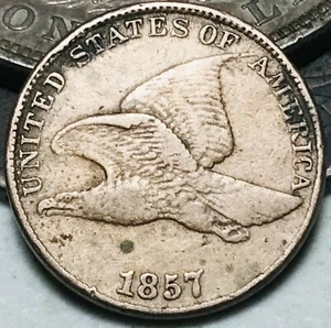 1857 Flying Eagle Cent Penny 1C Ungraded Pre-Civil War US Coin CC25112 - Picture 1 of 4
