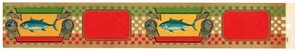 ORIGINAL CAN LABEL VINTAGE STOCK TUNA FISH 1920 WESTERN LITHO ITALIAN MOTIF C54 - Picture 1 of 1