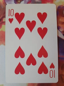 1998 Pokemon 10 Hearts Stadium 3D Blue Blastoise Poker Playing Card Vintage NM - Picture 1 of 3