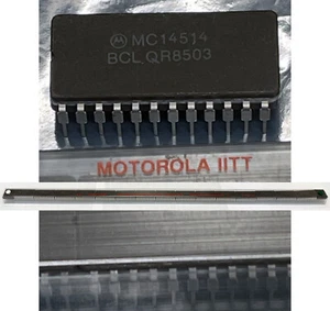 LOT 15 GENUINE Motorola - MC14514 BCL - IC. 4-Bit transparent latch. 24 Cdip. - Picture 1 of 5