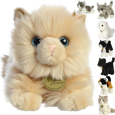 TheMogan Cute Kitten Cat Super Soft Plush Stuffed Pet Animal Toy (Baby to Adult) Cover