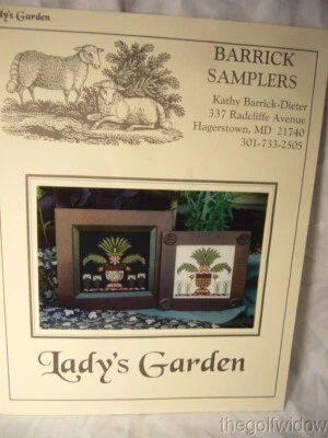 Barrick Samplers Lady's Garden Cross Stitch Pattern 2001 - Image 1 of 3