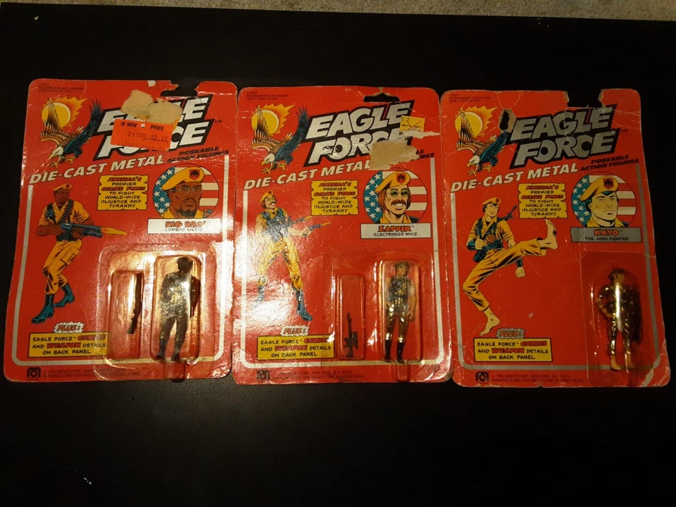 Lote de figuras de metal fundido Eagle Force MEGO 1981 Foto 1 de 4