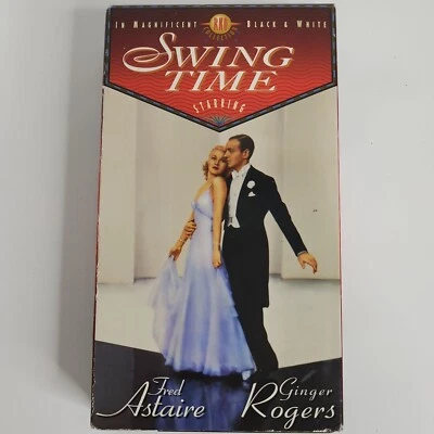 Swing Time VHS Tape Ginger Rogers & Fred Astaire 1936 Musical Romance Movie B&W - Image 1 of 4