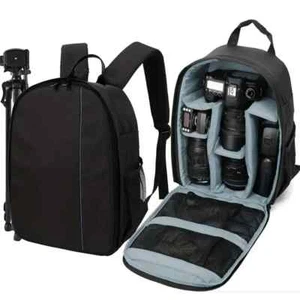 New Camera Bag Multifunctional Photography Bag Camera Storage Bag Black/Gray - Picture 1 of 3
