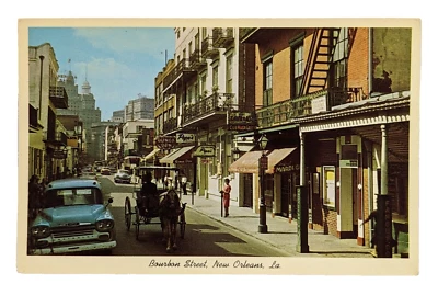 Pepe’s Gunga Den New Orleans Bourbon Street St LA Louisiana NOLA Postcard - Image 1 of 2