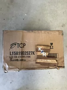 TCP DIMMABLE 15W A19 2700K LED LIGHT BULB L15A19D2527K *QTY 48* - Picture 1 of 1