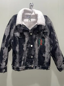 Lola And The Boys Sherpa Lined Coiled Snaked Jacket Kids Sz 8 - Picture 1 of 6