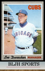 1970 Topps #291 Leo Durocher Chicago Cubs (see pics)  MGR