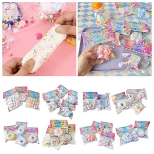 Random Color Cat Bunny Toys Stress Slow Dessert Cat Squishes Sensory Pinch Kids - Picture 1 of 37