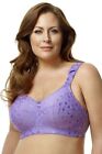 Elila 38G Jacquard Full Coverage Soft Cup Lilac  Style 1305 Nwt