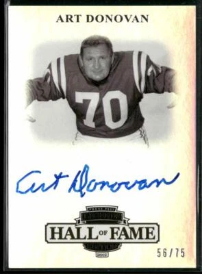 2012 Press Pass Legends Hall of Fame #LG-AD Art Donovan Gold #/75 - Image 1 of 2